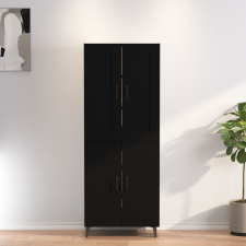 vidaXL fekete szerelt fa magasszekrény 70x34x180 cm bútor