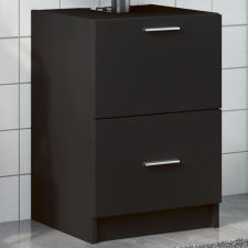 vidaXL fekete szerelt fa mosdószekrény 40 x 37 x 59 cm fürdőszoba bútor