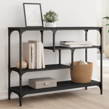 vidaXL fekete szerelt fa tálalóasztal 100x30x75 cm bútor