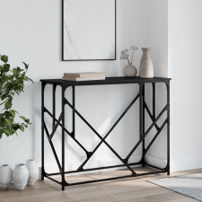 vidaXL fekete szerelt fa tálalóasztal 100x40x80 cm bútor