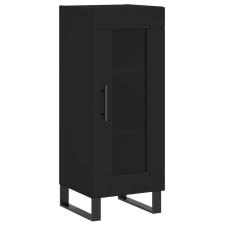 vidaXL fekete szerelt fa tálalóasztal 34,5 x 34 x 90 cm (828821) bútor