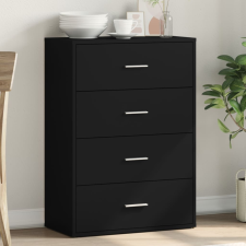vidaXL fekete szerelt fa tálalóasztal 60 x 31 x 84 cm bútor