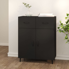 vidaXL fekete szerelt fa tálalóasztal 69,5x34x90 cm bútor