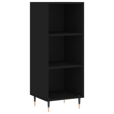 vidaXL fekete szerelt fa tálalószekrény 34,5 x 32,5 x 90 cm bútor