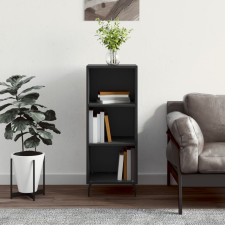 vidaXL fekete szerelt fa tálalószekrény 34,5 x 32,5 x 90 cm bútor