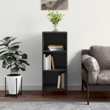 vidaXL fekete szerelt fa tálalószekrény 34,5 x 32,5 x 90 cm bútor