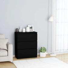 vidaXL fekete szerelt fa tálalószekrény 60 x 35 x 76 cm bútor