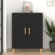vidaXL fekete szerelt fa tálalószekrény 69,5 x 34 x 90 cm bútor