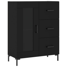 vidaXL fekete szerelt fa tálalószekrény 69,5 x 34 x 90 cm (828045) bútor