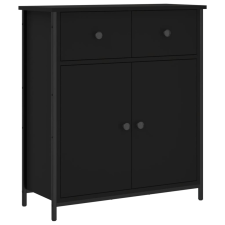 vidaXL fekete szerelt fa tálalószekrény 70 x 30 x 80 cm (835524) bútor
