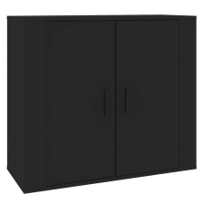 vidaXL fekete szerelt fa tálalószekrény 80x33 x70 cm (816561) bútor