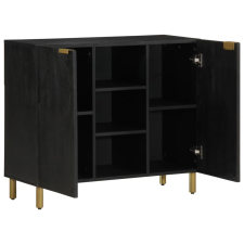 vidaXL fekete szerelt fa tálalószekrény 90 x 33 x 75 cm (4017676) bútor