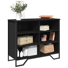 vidaXL fekete szerelt fa tálalószekrény 91 x 35,5 x 74,5 cm bútor