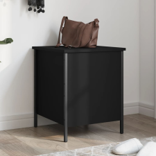 vidaXL fekete szerelt fa tárolópad 40 x 42,5 x 50 cm bútor