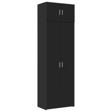 vidaXL fekete szerelt fa tárolószekrény 70 x 42,5 x 225 cm (3281330) bútor