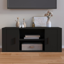 vidaXL fekete szerelt fa TV-szekrény 100 x 35 x 40 cm bútor