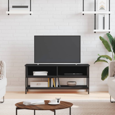 vidaXL fekete szerelt fa TV-szekrény 100 x 35 x 45 cm bútor