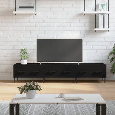 vidaXL fekete szerelt fa TV-szekrény 150 x 36 x 50 cm bútor