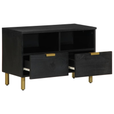 vidaXL fekete szerelt fa TV-szekrény 70 x 33 x 46 cm (4017649) bútor