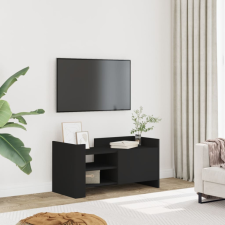 vidaXL fekete szerelt fa TV-szekrény 80 x 35 x 40 cm bútor