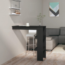 vidaXL fekete színű szerelt fa fali bárasztal 102x45x103,5 cm bútor