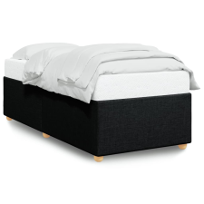 vidaXL fekete szövet ágykeret 100x200 cm ágy és ágykellék
