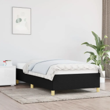 vidaXL Fekete szövet ágykeret 90 x 200 cm ágy és ágykellék