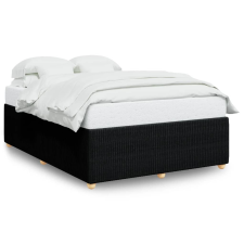 vidaXL fekete szövet ágykeret matrac nélkül 160 x 200 cm (3284951) ágy és ágykellék