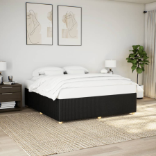 vidaXL fekete szövet ágykeret matrac nélkül 180 x 200 cm ágy és ágykellék