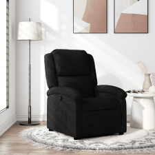 vidaXL fekete szövet dönthető fotel bútor