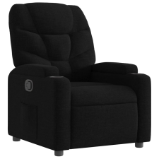 vidaXL fekete szövet dönthető fotel (372443) bútor
