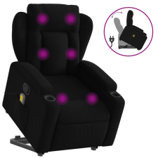 vidaXL fekete szövet dönthető masszázs- és állófotel (3204496) masszázsfotel