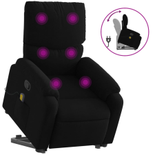 vidaXL fekete szövet dönthető masszázs- és állófotel (3204838) masszázsfotel