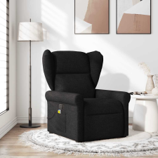 vidaXL fekete szövet dönthető masszázsfotel masszázsfotel