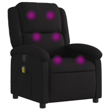 vidaXL fekete szövet dönthető masszázsfotel (371765) masszázsfotel