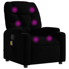 vidaXL fekete szövet dönthető masszázsfotel (372455) masszázsfotel