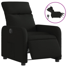 vidaXL fekete szövet elektromos dönthető fotel (3206683) bútor