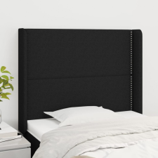 vidaXL fekete szövet fejtámla szárnyakkal 103x16x118/128 cm ágy és ágykellék