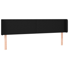 vidaXL fekete szövet fejtámla szárnyakkal 183x16x78/88 cm (3118504) ágy és ágykellék