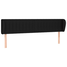 vidaXL fekete szövet fejtámla szárnyakkal 183x23x78/88 cm (3117398) ágy és ágykellék