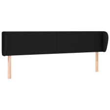 vidaXL fekete szövet fejtámla szárnyakkal 203x23x78/88 cm (3116888) ágy és ágykellék