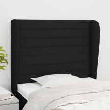 vidaXL fekete szövet fejtámla szárnyakkal 83 x 23 x 118/128 cm ágy és ágykellék