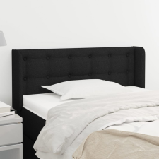 vidaXL fekete szövet fejtámla szárnyakkal 83x16x78/88 cm ágy és ágykellék