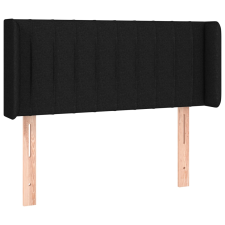 vidaXL fekete szövet fejtámla szárnyakkal 83x16x78/88 cm (3118982) ágy és ágykellék