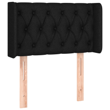 vidaXL fekete szövet fejtámla szárnyakkal 83x16x78/88 cm (3119080) ágy és ágykellék