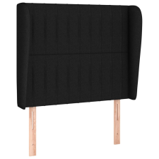 vidaXL fekete szövet fejtámla szárnyakkal 93 x 23 x 118/128 cm (3118178) ágy és ágykellék
