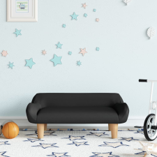 vidaXL fekete szövet gyerekkanapé 70 x 40 x 24 cm gyermekbútor