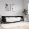 vidaXL fekete szövet kanapéágy 90 x 190 cm