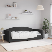 vidaXL fekete szövet kanapéágy 90 x 190 cm bútor