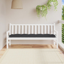 vidaXL Fekete szövet kerti padpárna 180 x 50 x 7 cm lakástextília